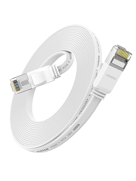 UGREEN Ethernet Cable 5M, Flat RJ45 LAN Gigabit Cat 6 Internet Cable