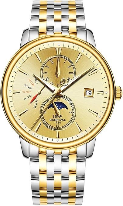 TEINTOP I&w Men's Complications Automatic Mechanical Watch