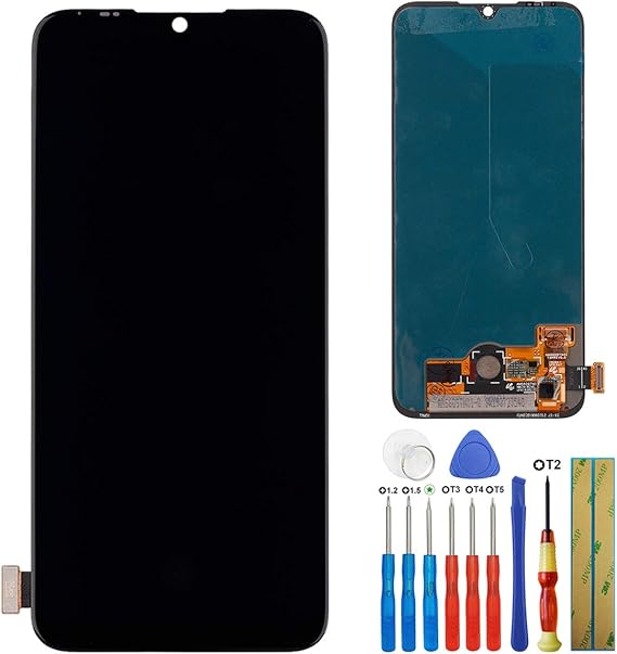 New LCD Screen Compatible with Xiaomi Mi A3 M1906F9SH, M1906F9SI LCD Touch Screen Display Assembly with Tools(Black)