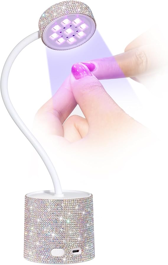 Flash Cure Nail Lamp, Cordless UV Light for Gel Nails Auto Sensor Gooseneck
