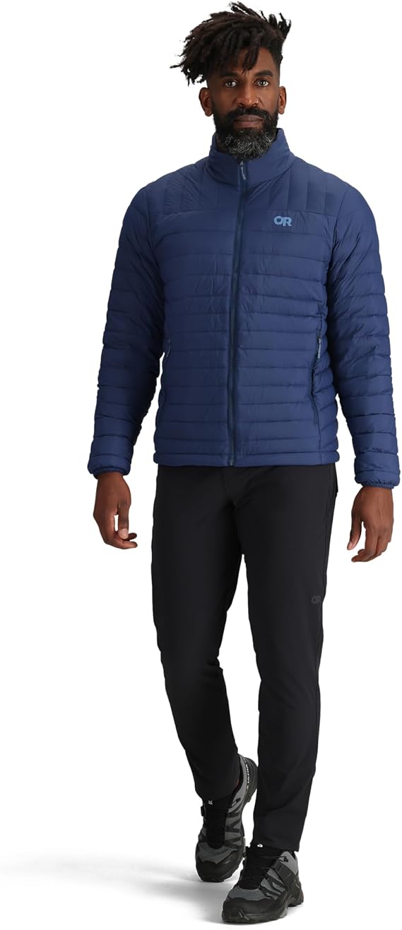 Outdoor Research Men's Transcendent Down Jacket | Water & Wind Resistant, Insulated, Lightweight, Standard Fit