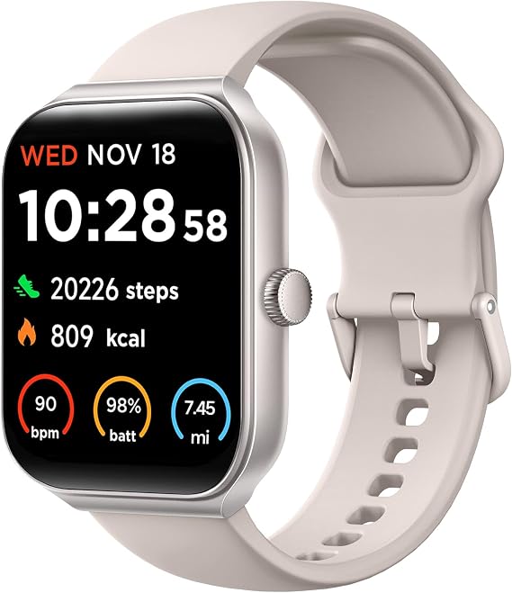 1.95" Smart Watch for Women with ALEXA, Fitness Watch for Android iOS Phone