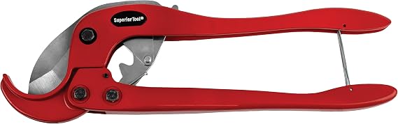 Superior Tool Company 37115 PVC Pipe Cutter - Heavy Duty Cutter up to 2-1/2-Inch O.D. , Gray