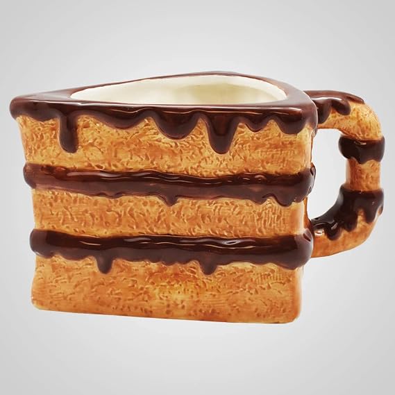 Cake Slice Mug, 6.50-inch Height, 12 oz Capacity, Ceramic
