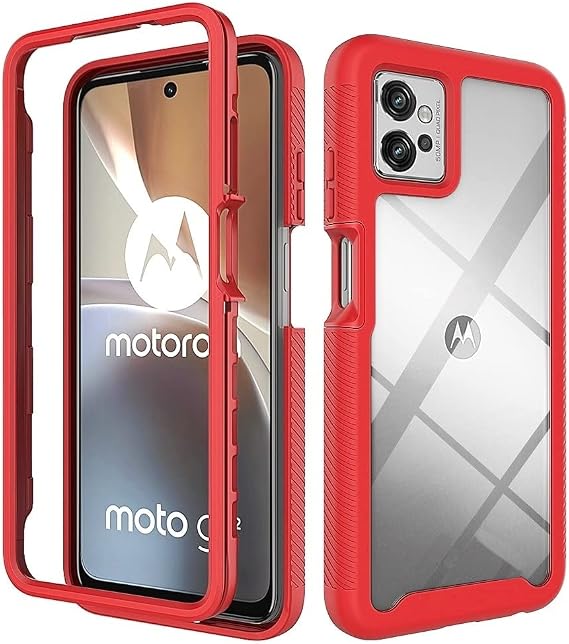 Compatible with Motorola Moto G32 Case Cover,Anti-Fall and Shock-Absorbing Protective Cover Compatible with Motorola Moto G32 4G Case Red