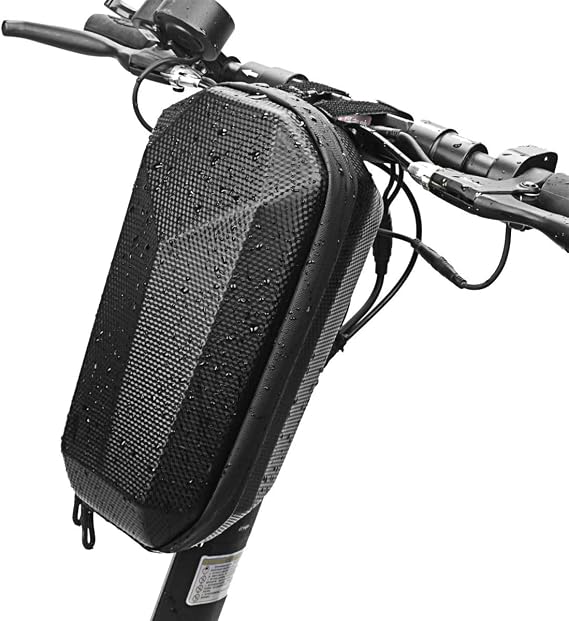 Coverzone EVA Elektrikli Scooter Çantası - Xiaomi Mijia M365, Segway ES1/ES2/ES3, Razor E300S ile Uyumlu, Katlanır Bisiklet İçin 4L Su Geçirmez Çanta, Ayarlanabilir Kayışlı, Hafif ve Dayanıklı | FHB5L