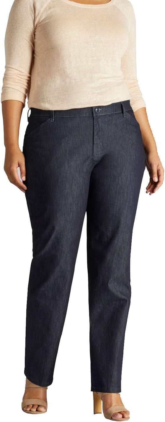 Lee Women's Petite Relaxed Fit Straight Leg Jean