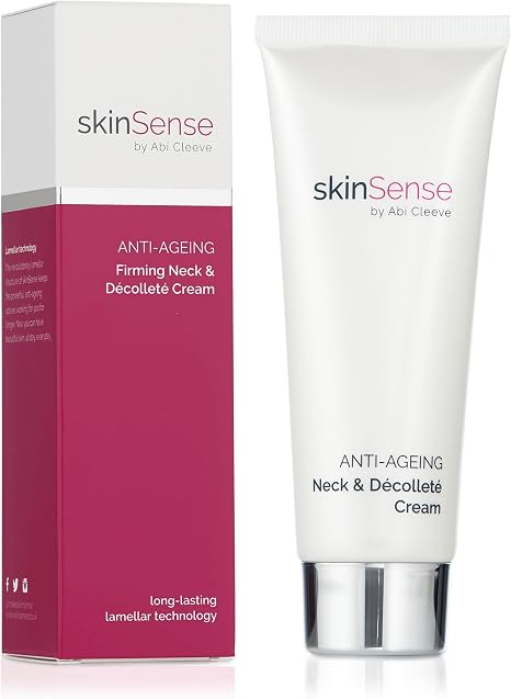 SkinSense Anti-Ageing Firming Neck and Décolleté Cream, Anti Wrinkle Cream for Neck, Firming Neck Lotion for Mature Skin, Skin Firming Moisturiser