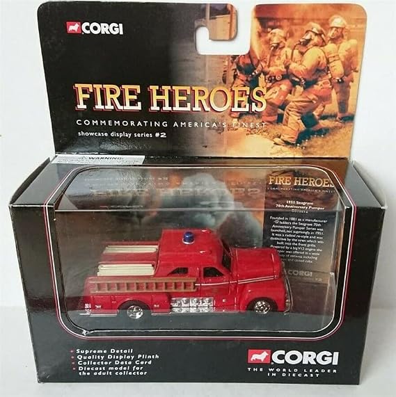 Corgi Fire Heroes Seagrave Sedan Pumper San Francisco 1:64 DIECAST Truck Pre-Built Model