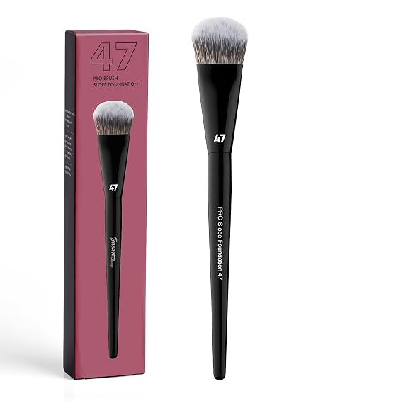 Bueart Design Pro Slope Foundation Makeup Brush 47 | Ultra-soft Bristles Make up Brush for Liquid,Cream,Blusher,powder