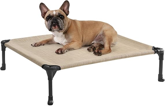 Veehoo Outdoor Elevated Dog Bed for Medium Dogs, Cooling Raised Dog Cots