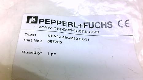 Pepperl Fuchs Nbn12-18Gm50-E2-V1 Inductive Sensor, 087780 Nbn12-18Gm50-E2-V1