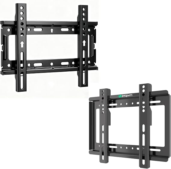Fixed TV Wall Mount Bracket, Low Profile for Most 17-43 inch LED LCD OLED Flat Curved Screen Plasma TVs up to 66lb, Ultra Slim Small TV Monitor Mount Bracket Max VESA200x200mm