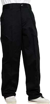FB County Kackies Cargo Work Pants - Unisex Loose Fit Cotton-Poly Twill Cargo Pants wButton & Zip Fly Closure