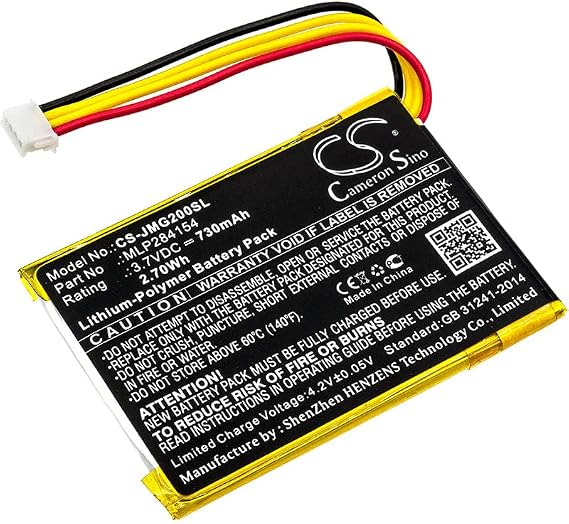 VI VINTRONS GO2/MLP284154, MLP284154 Battery Replacement Compatible for JBL Go 2, Go 2H,