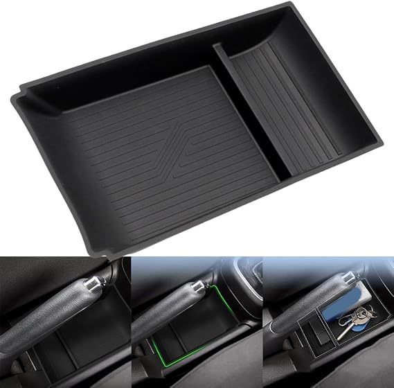 Silica Gel Storage Box for Suzuki Swift 2016-2024 Center Console Organizer Tray, Black