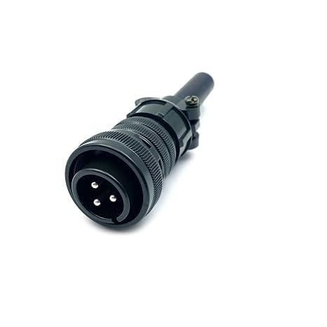 MS3106A16-10P Industrial Circular Connector, MIL-DTL-5015 Series Threaded Connector 3 Pin Contacts Solder Male Connectors Straight, 16 Shell Size for Industrial