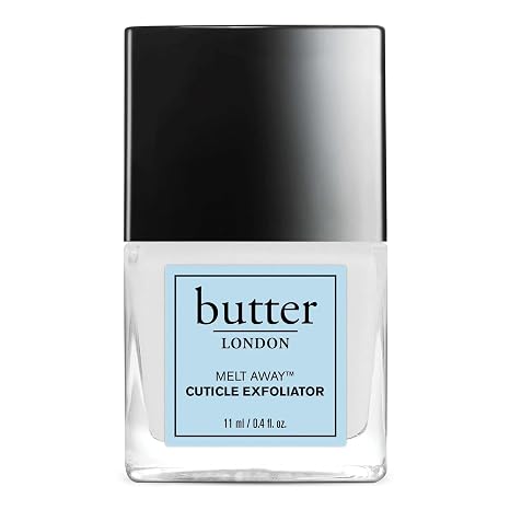 butter London Cuticle Remover Liquid, Melt Away - Cuticle Oil Exfoliator & Softener Gently Removes Dry, Overgrown-Cuticles for Healthy Looking Nails - Fast-Acting & Pain-Free Formula - 0.4 Fl Oz