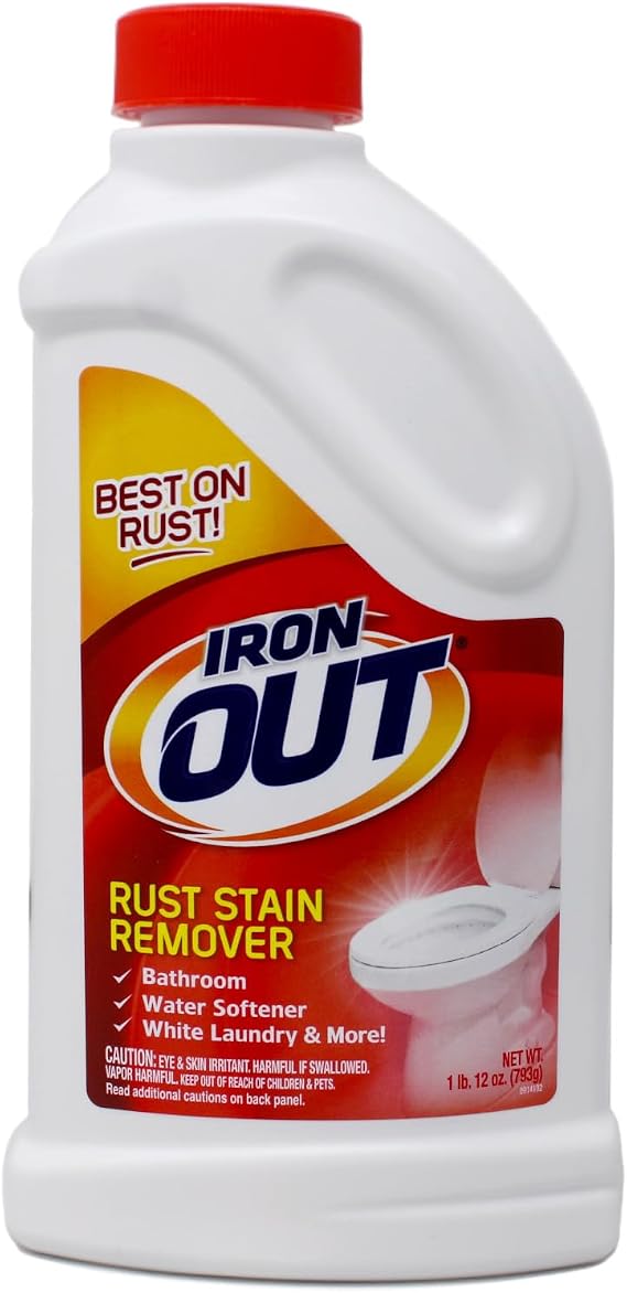 IRON OUT Rust Stain Remover Powder, 28 oz Bottle