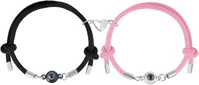 Couples Bracelets Matching Bracelets for Couples Jewelry Gifts for Girlfriend Boyfriend Best Friend Love Bracelet for Women Men Friendship Bracelets Birthday Christmas Gift