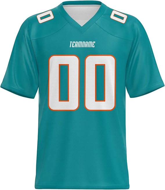 Custom Football Jersey - Personalized Football Jerseys Sport Shirts Printed/Stitched Name Number for Men Women Youth Kids