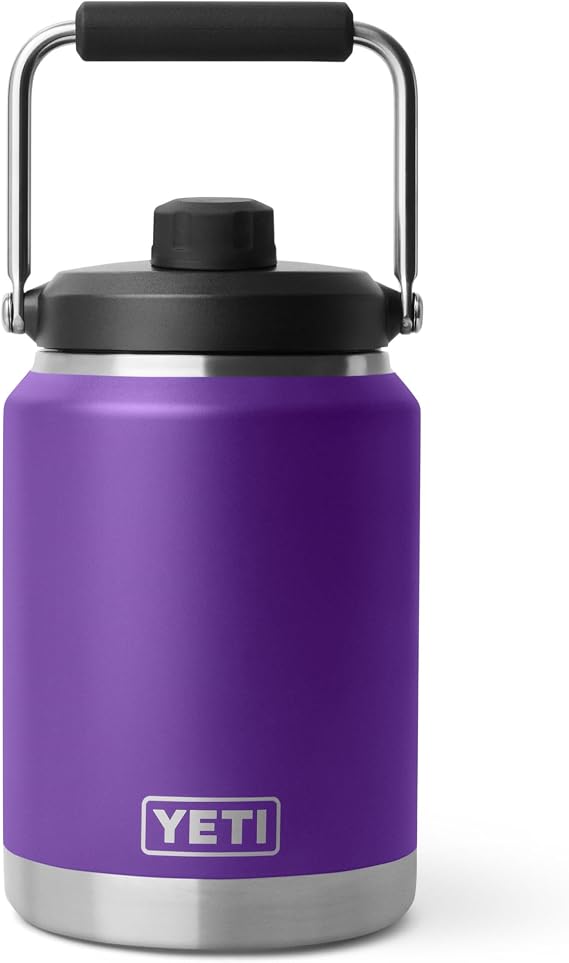 YETI Rambler Half Gallon Jug 2.0, Vacuum Insulated, Leakproof, Stainless Steel with MagCap, Pace Purple