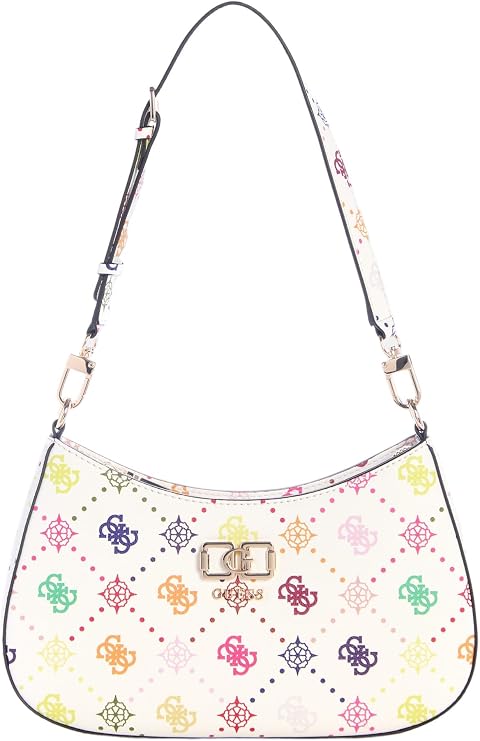 GUESS Emelie Logo Top Zip Shoulder Bag