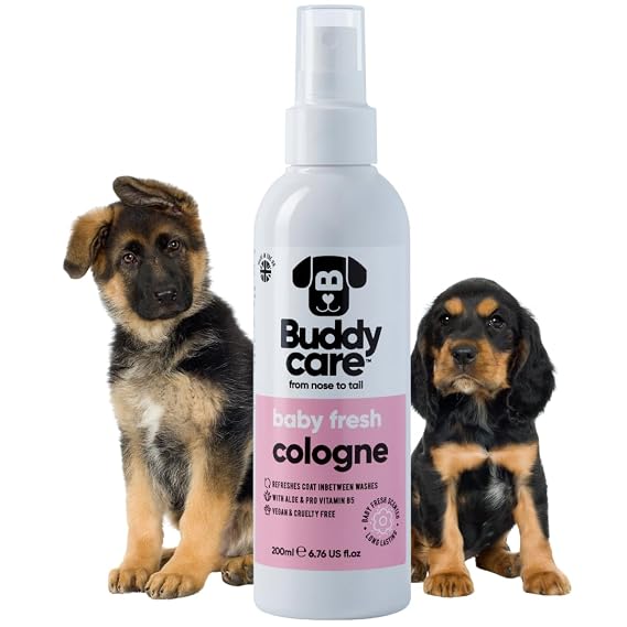 Buddycare Dog Perfume - Baby Fresh Dog Cologne Spray (200ml) - Dog Spray Deodorizer Perfume for Smelly Dogs - Refreshing Scented Grooming Solution - Pet Odor Eliminator and Freshener