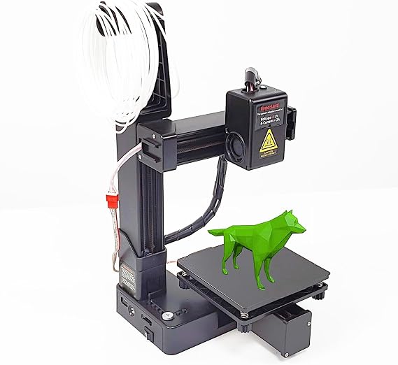 Compact 3D Printer, Beginner 3D Printer, Automatic Leveling, Printing Volume 100x100x100mm, Supports PLA And TPU Filaments, Used For Home,school Projects(Black)