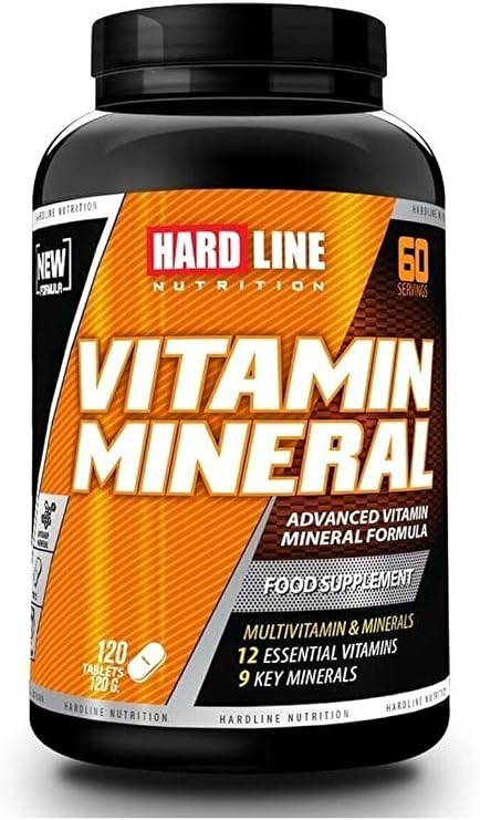Hardline Nutrition Vitamin Mineral, 120 Tablets 1 Pack (1 x 1 Piece)
