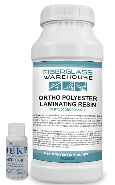 Fiberglass Warehouse Polyester Laminating Resin, Quart Kit