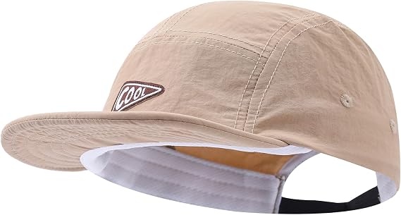 5 Panel Hats for Men Quick Dry Baseball Cap Short Brim Caps Casual Dad Hat Trucker Hats Hip Hop Cadet Caps Sun Hat