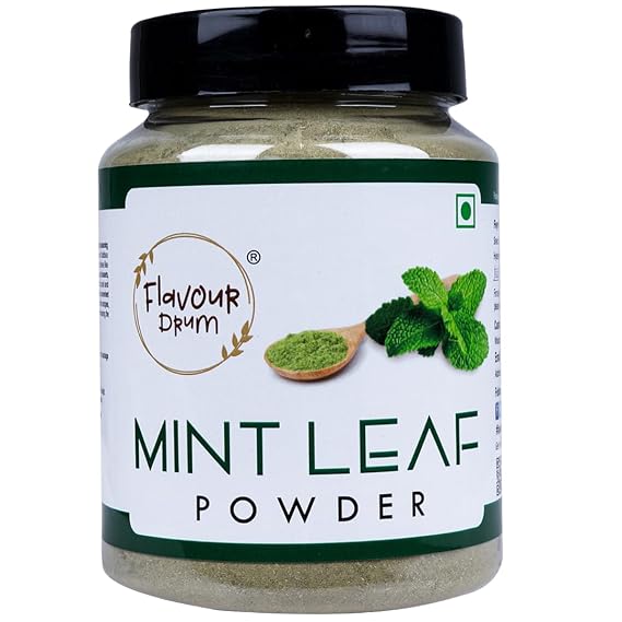 Flavour Drum Mint Leaf Powder 5.3 oz (150 g) Refreshing & Aromatic Powder for Cooking & Herbal Teas