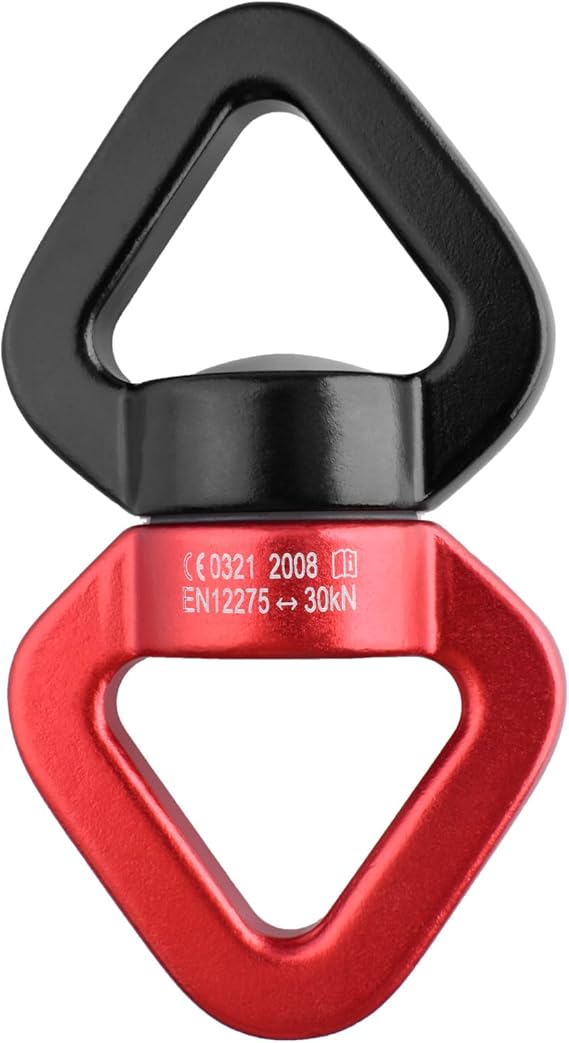 TRIWONDER Swing Swivel 30kN Micro Rotator Safety Rotational Device Hanging Accessory for Children's Swing Spinner Hanger, Rock Climbing, Hanging Hammock, Web Tree Swing, Aerial Dance