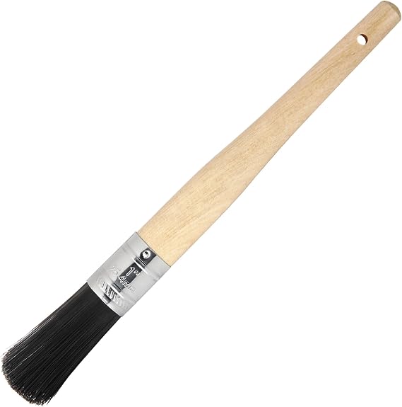 Powerbuilt Parts Cleaning Brush, Lasting Nylon Wire, 1-Inch Diameter, Hanging Loop Handle - 940444