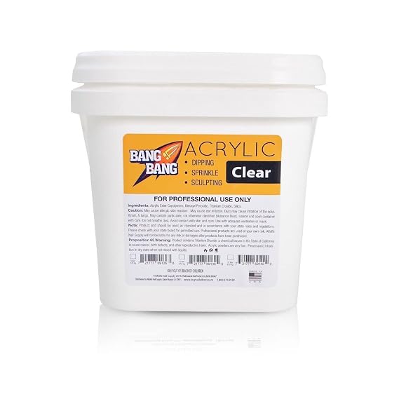 BangBang Acrylic Powder - Clear - 10 lbs