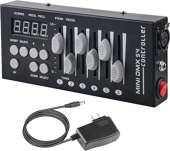 DMX Controller 54 Channel Mini DMX 512 Controller for DJ, Stage, LED Light