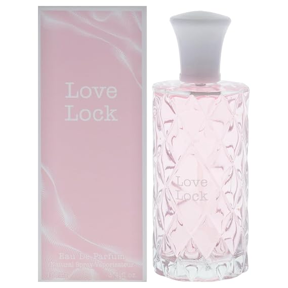 Fine Perfumery Love Lock - Long Lasting Perfume for Women - Fresh Floral Fragrances - Eau de Parfum - Bergamot, Rose Perfume for Women - 3.4 oz
