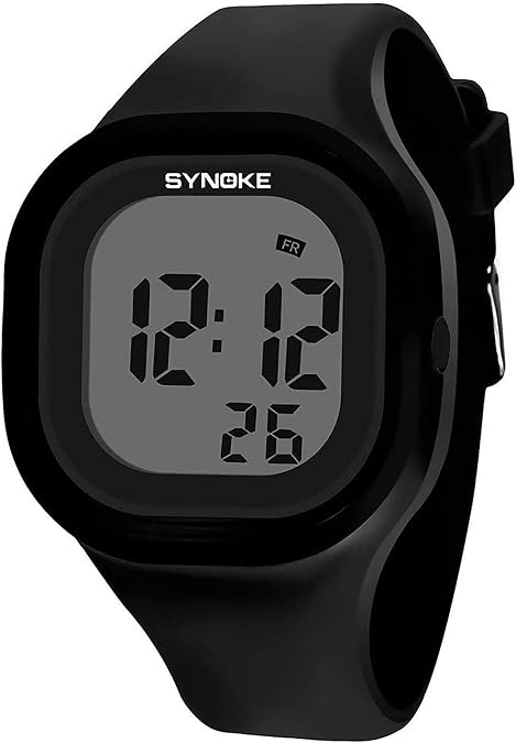 Gosasa Male and Female Digital Sports Watches LED Electron Silicone Watch | 7 Color LED Backlight,50M Water Resistant,Detachable Watch Case Design
