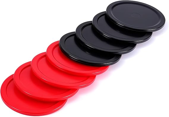 2.5 Inch Hockey Pucks, 8 Pcs Air Hockey Pucks Set Durable Puck for Air Hockeys Table