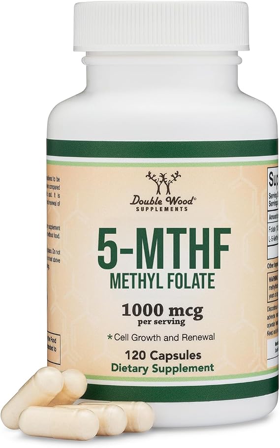 Methylfolate 1,000mcg Active L-5-MTHF, Mood + Methylation, 120 Servings