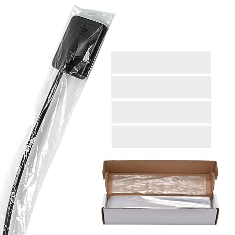Disposable Digital X-Ray Sensor Cover - Dental Imaging & Sensor Guide Protective Sleeves, 8"L x 1.8"W, 500 Pcs/Box