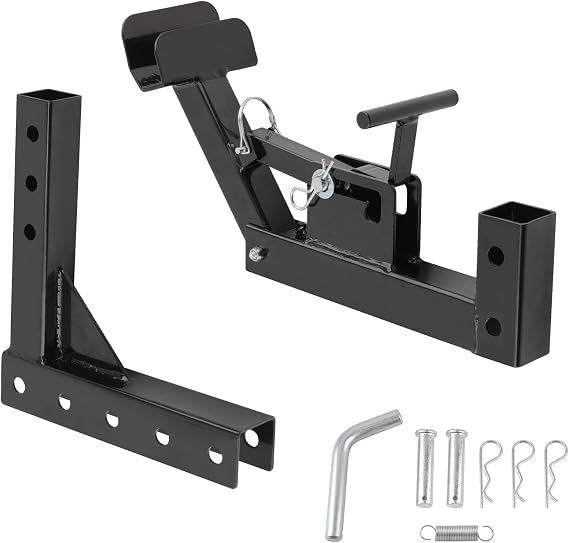 maXpeedingrods Adjustable Trash Can Transporter Hitch for Golf Carts/ATVs