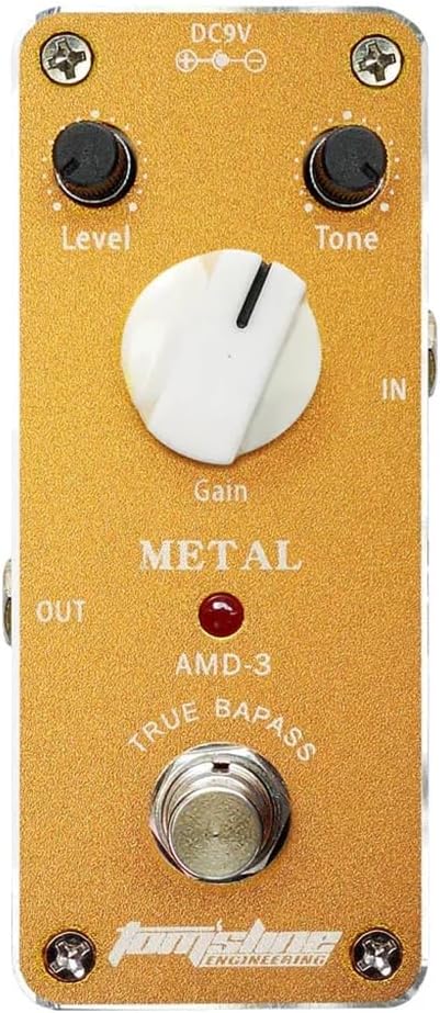 Heavy Metal Distortion Electric Guitar Effect Pedal Mini High Gain Guitar Dist Effects Pedal True Bypass Guitar Parts Accessories