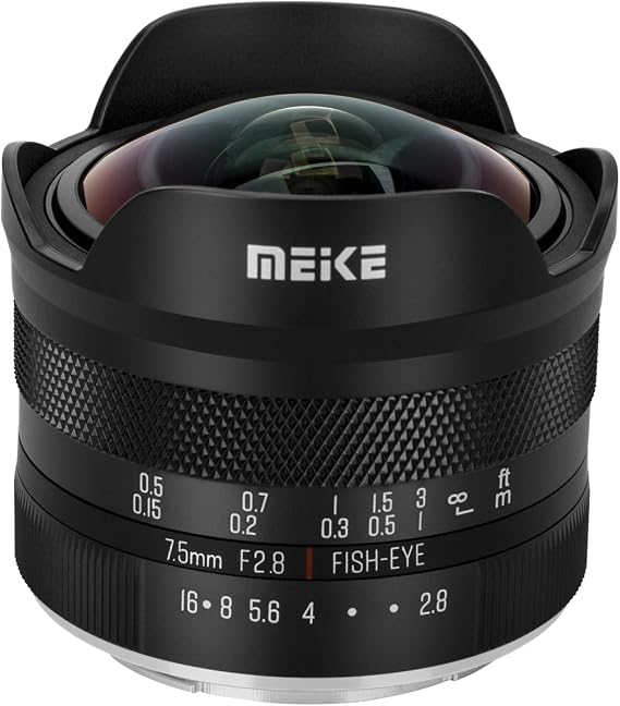 Meike MK-7.5mm f2.8 Ultra Wide Circular APS-C Manual Focus Fisheye Lens for Sony E Mount Mirrorless Camera