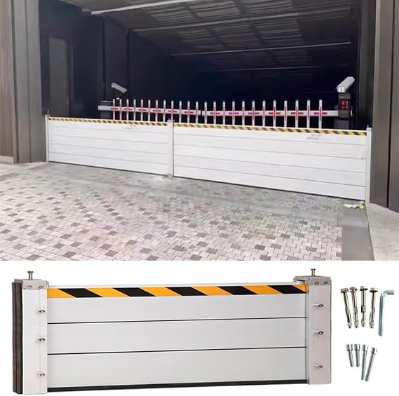 Basement/Home/Doorway Flood Protection Barriers, 3/4/5/6/7/8/9/10/11/12/13ft Long Reusable Detachable Aluminum Flood baffle Panel Shield, Water Prevention System Water Stopper Guard(H 2ft(60cm