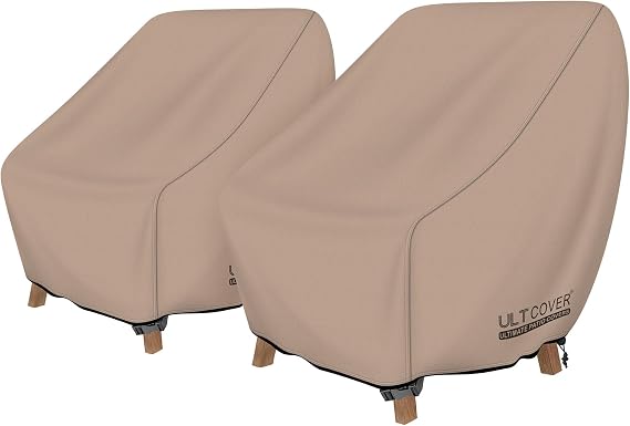 ULTCOVER Waterproof Patio Chair Cover, 35W x 35D x 34H in