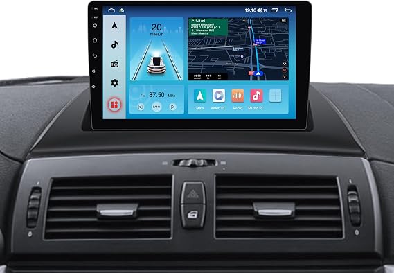 Car Radio Stereo for BMW X3 E83 2004-2012 Android 13 Head Unit Touch Screen Built in Apple Carplay Andriod Auto IPS Bluetooth GPS Navigation (Free Reverse Camera Include)