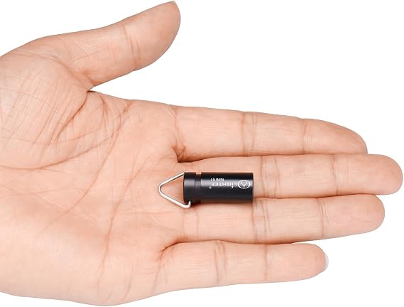 MINI01 Keychain Flashlight mini Keychain Light is Light, Small, and Bright (Mini01 Black)