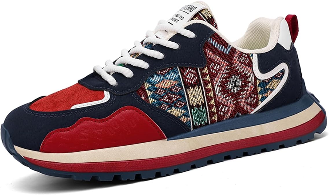 Mens Fashion Sneakers Breathable Lowtop Laceup Casual Shoes with Nonslip and Durable Features Suitable for Daily Commute and Light Activities